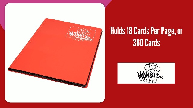 Amazon.com: Monster Binder - 9 Pocket Trading Card Album - Matte
